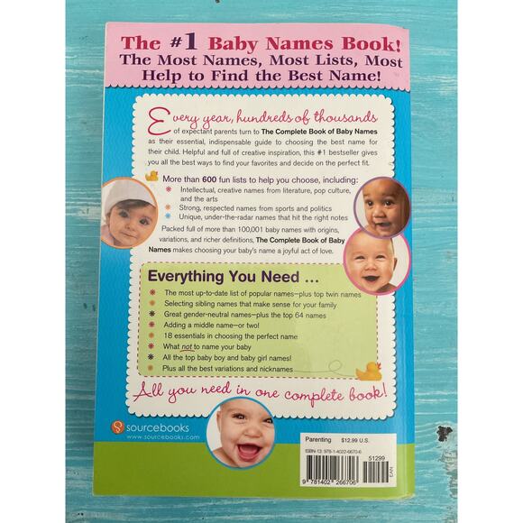 The 100,001+ Best Baby Names. The Complete Book of baby names by Lesley Bolton - Picture 2 of 3